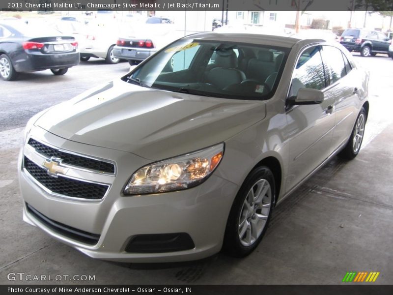 Champagne Silver Metallic / Jet Black/Titanium 2013 Chevrolet Malibu LT
