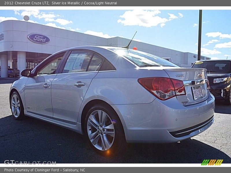 Silver Ice Metallic / Cocoa/Light Neutral 2012 Chevrolet Cruze LTZ