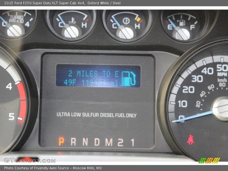 Oxford White / Steel 2015 Ford F250 Super Duty XLT Super Cab 4x4