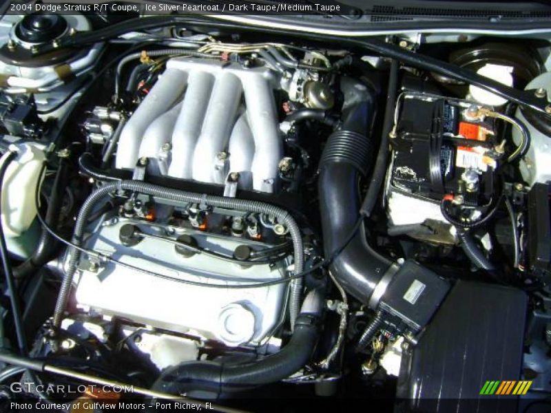 Ice Silver Pearlcoat / Dark Taupe/Medium Taupe 2004 Dodge Stratus R/T Coupe