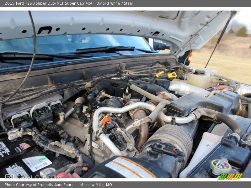 Oxford White / Steel 2015 Ford F250 Super Duty XLT Super Cab 4x4
