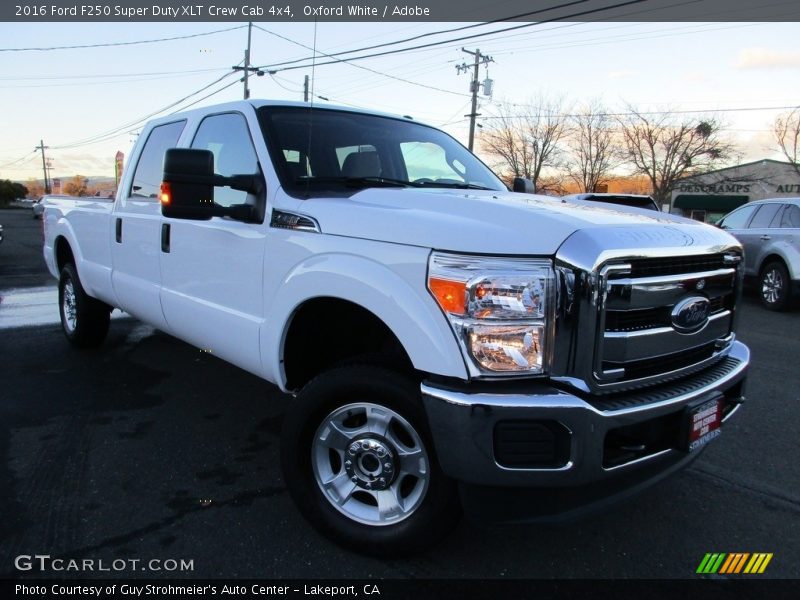 Oxford White / Adobe 2016 Ford F250 Super Duty XLT Crew Cab 4x4