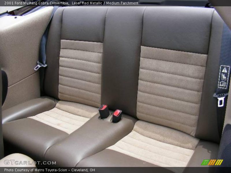 Laser Red Metallic / Medium Parchment 2001 Ford Mustang Cobra Convertible