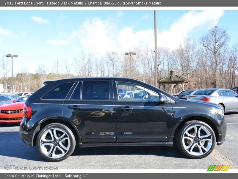 Tuxedo Black Metallic / Charcoal Black/Liquid Silver Smoke Metallic 2013 Ford Edge Sport