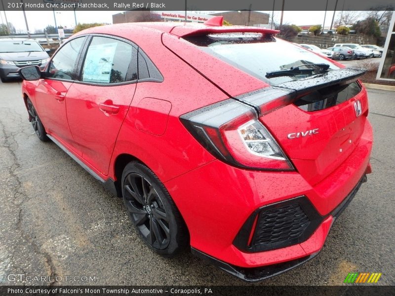 Rallye Red / Black 2017 Honda Civic Sport Hatchback