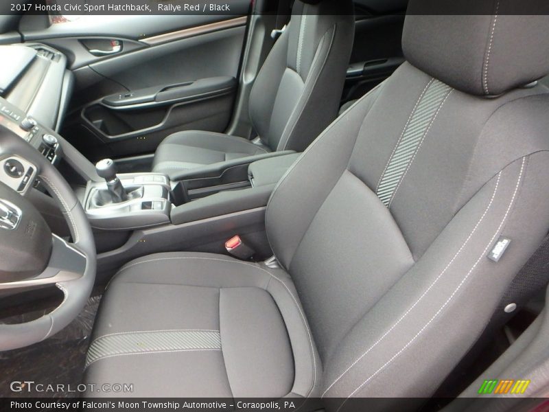 Front Seat of 2017 Civic Sport Hatchback