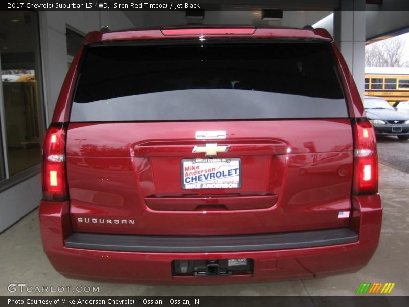Siren Red Tintcoat / Jet Black 2017 Chevrolet Suburban LS 4WD