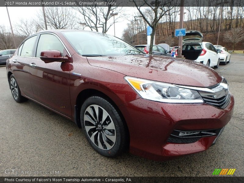 Front 3/4 View of 2017 Accord Hybrid EX-L Sedan