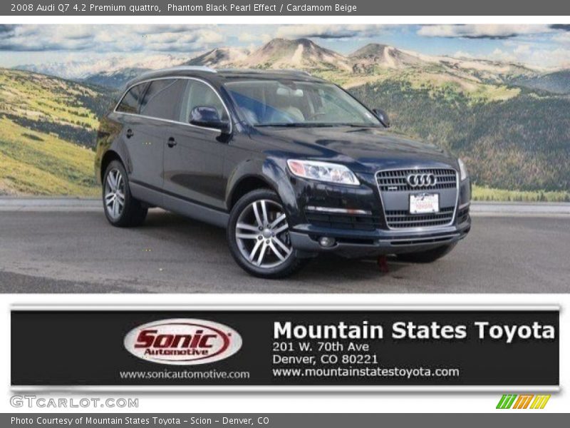 Phantom Black Pearl Effect / Cardamom Beige 2008 Audi Q7 4.2 Premium quattro
