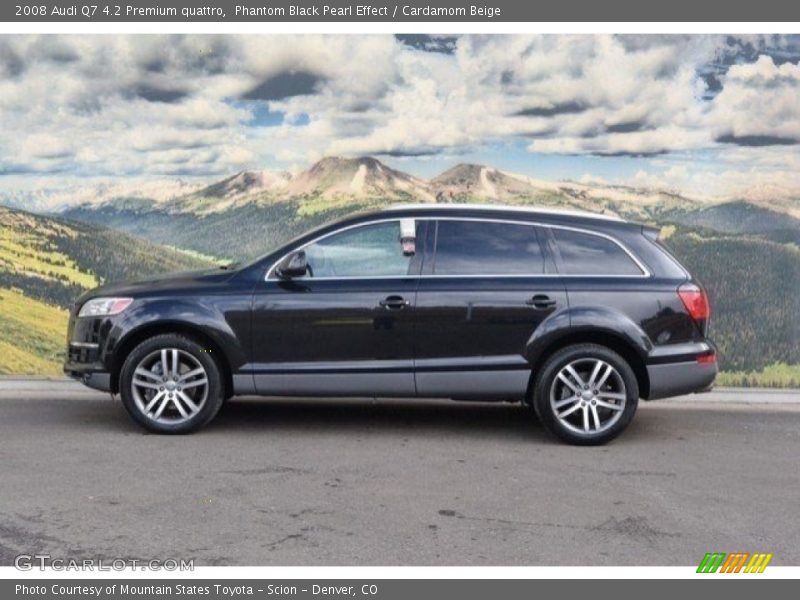 Phantom Black Pearl Effect / Cardamom Beige 2008 Audi Q7 4.2 Premium quattro