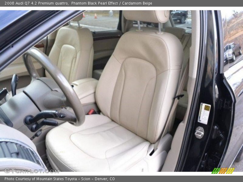 Phantom Black Pearl Effect / Cardamom Beige 2008 Audi Q7 4.2 Premium quattro