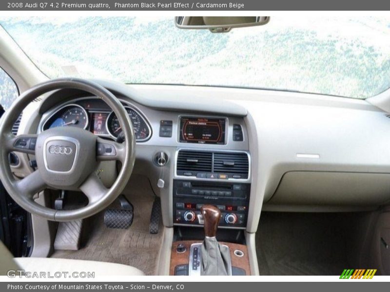 Phantom Black Pearl Effect / Cardamom Beige 2008 Audi Q7 4.2 Premium quattro