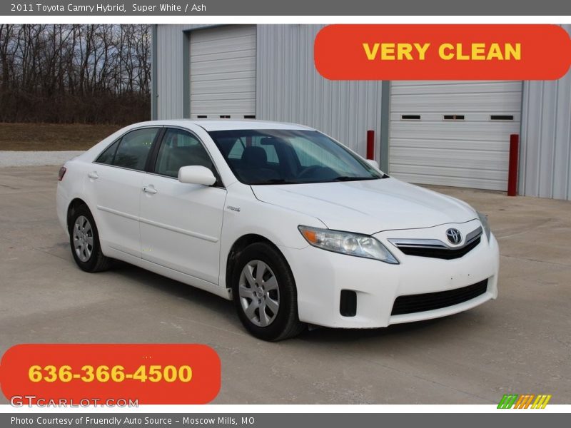 Super White / Ash 2011 Toyota Camry Hybrid