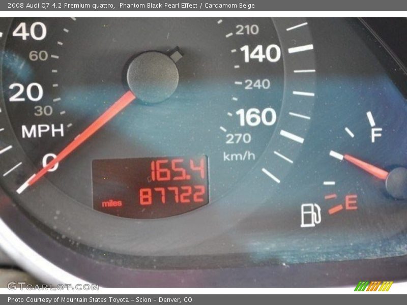 Phantom Black Pearl Effect / Cardamom Beige 2008 Audi Q7 4.2 Premium quattro