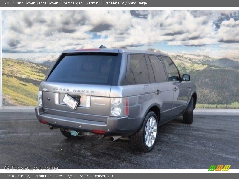 Zermatt Silver Metallic / Sand Beige 2007 Land Rover Range Rover Supercharged