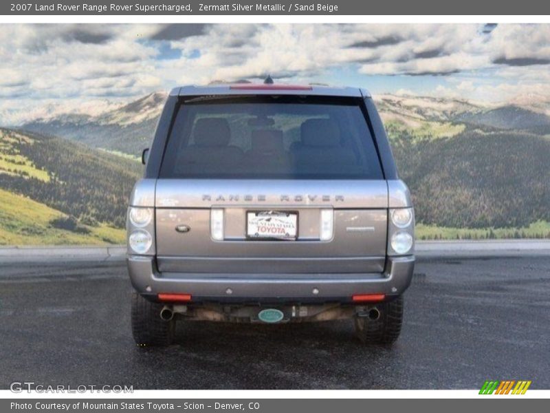 Zermatt Silver Metallic / Sand Beige 2007 Land Rover Range Rover Supercharged