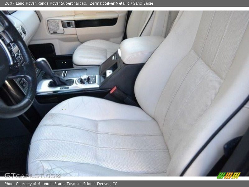 Zermatt Silver Metallic / Sand Beige 2007 Land Rover Range Rover Supercharged