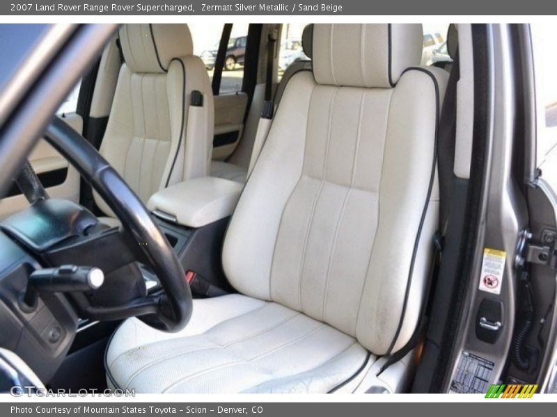 Zermatt Silver Metallic / Sand Beige 2007 Land Rover Range Rover Supercharged