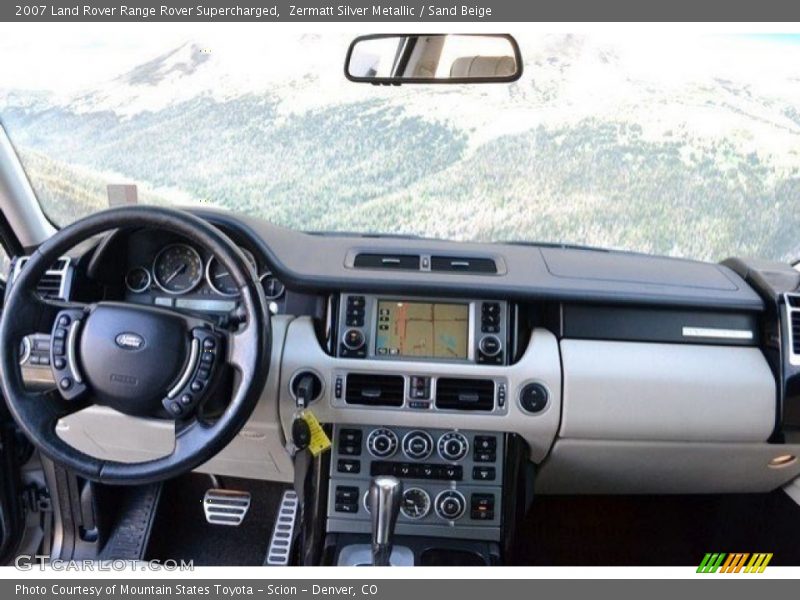 Zermatt Silver Metallic / Sand Beige 2007 Land Rover Range Rover Supercharged