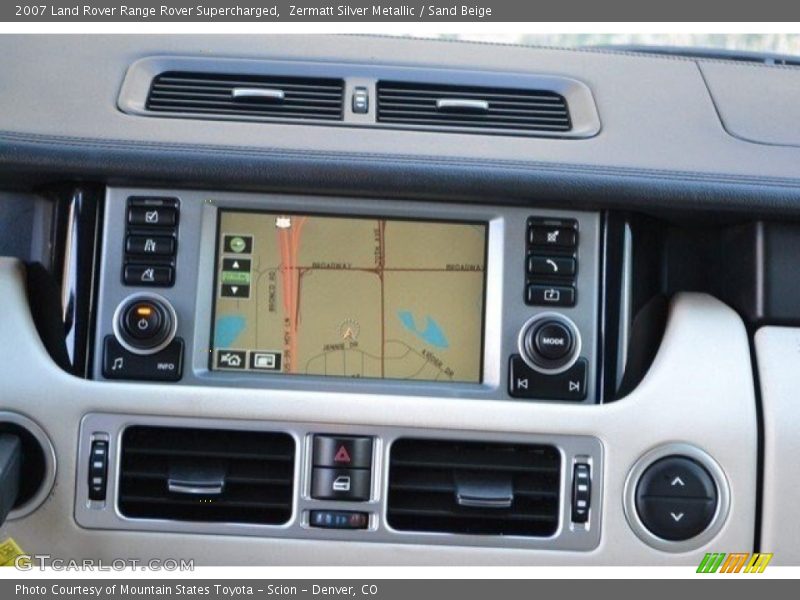 Zermatt Silver Metallic / Sand Beige 2007 Land Rover Range Rover Supercharged