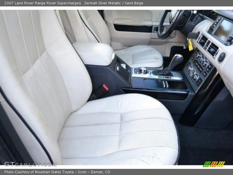 Zermatt Silver Metallic / Sand Beige 2007 Land Rover Range Rover Supercharged