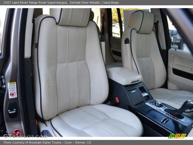 Zermatt Silver Metallic / Sand Beige 2007 Land Rover Range Rover Supercharged