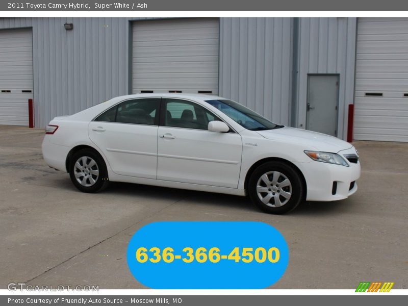 Super White / Ash 2011 Toyota Camry Hybrid