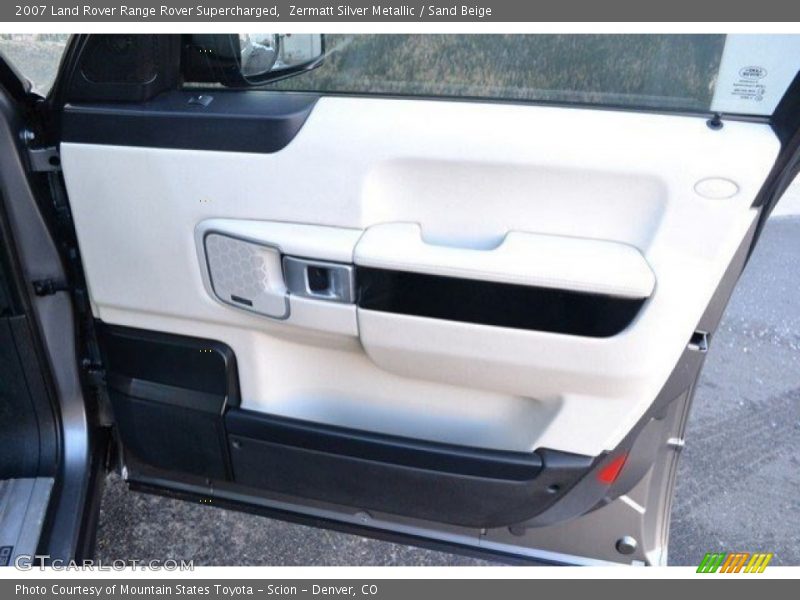 Zermatt Silver Metallic / Sand Beige 2007 Land Rover Range Rover Supercharged