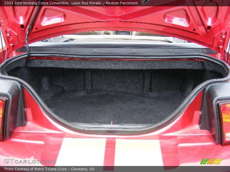 Laser Red Metallic / Medium Parchment 2001 Ford Mustang Cobra Convertible