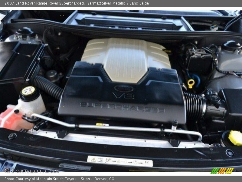 Zermatt Silver Metallic / Sand Beige 2007 Land Rover Range Rover Supercharged