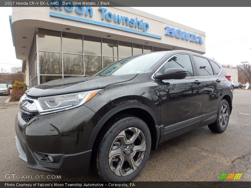 Dark Olive Metallic / Black 2017 Honda CR-V EX-L AWD