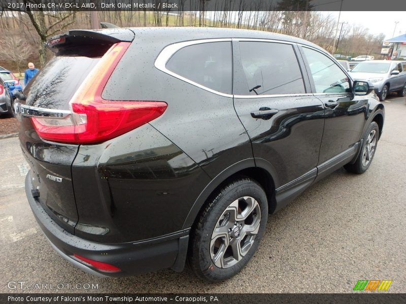 Dark Olive Metallic / Black 2017 Honda CR-V EX-L AWD