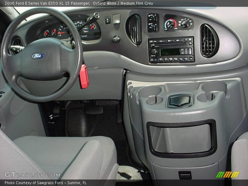 Oxford White / Medium Flint Grey 2006 Ford E Series Van E350 XL 15 Passenger