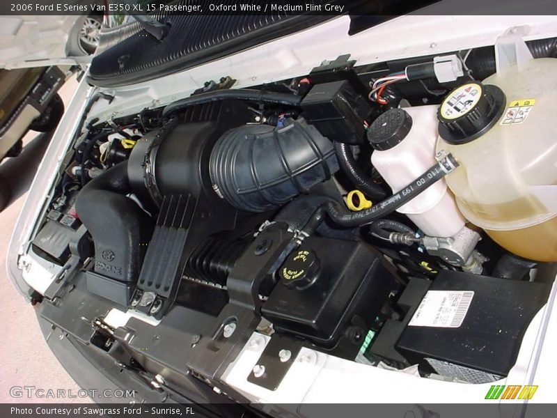 Oxford White / Medium Flint Grey 2006 Ford E Series Van E350 XL 15 Passenger