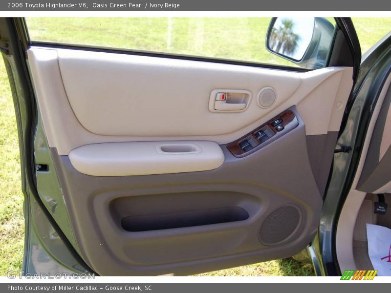 Oasis Green Pearl / Ivory Beige 2006 Toyota Highlander V6