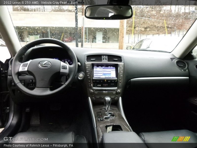 Nebula Gray Pearl / Black 2012 Lexus IS 250 AWD