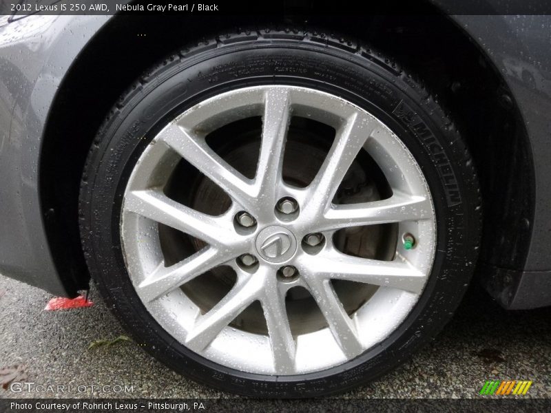 Nebula Gray Pearl / Black 2012 Lexus IS 250 AWD
