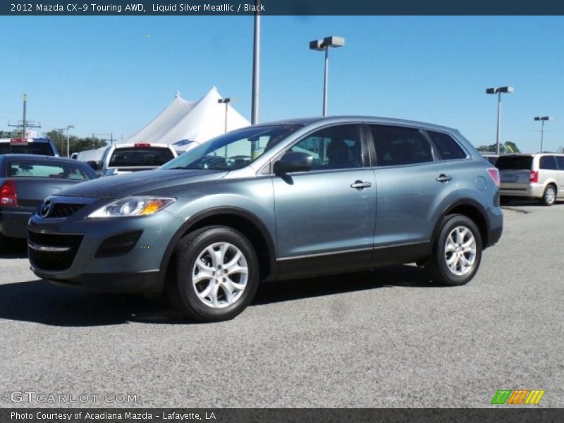 Liquid Silver Meatllic / Black 2012 Mazda CX-9 Touring AWD