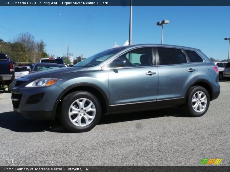 Liquid Silver Meatllic / Black 2012 Mazda CX-9 Touring AWD