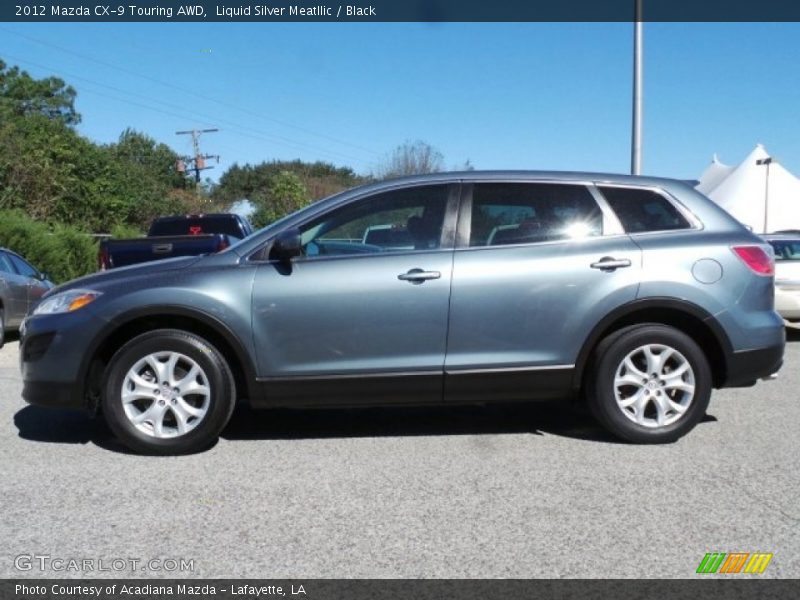 Liquid Silver Meatllic / Black 2012 Mazda CX-9 Touring AWD