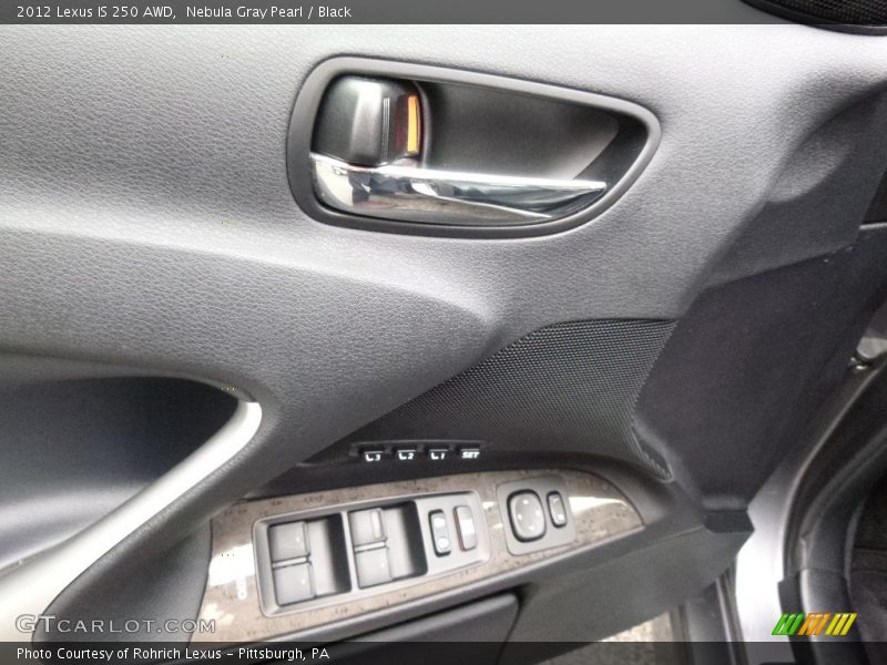 Nebula Gray Pearl / Black 2012 Lexus IS 250 AWD