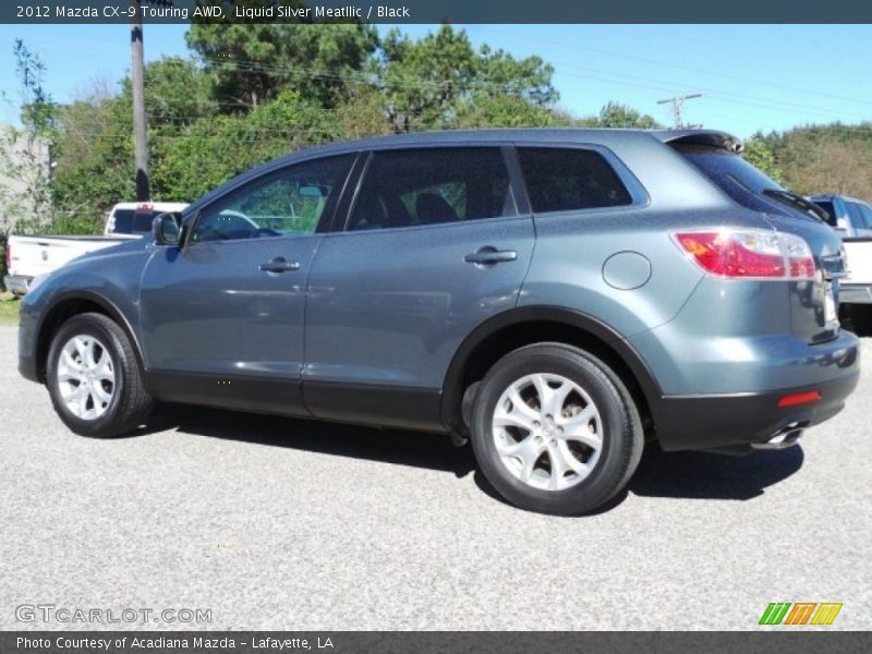 Liquid Silver Meatllic / Black 2012 Mazda CX-9 Touring AWD