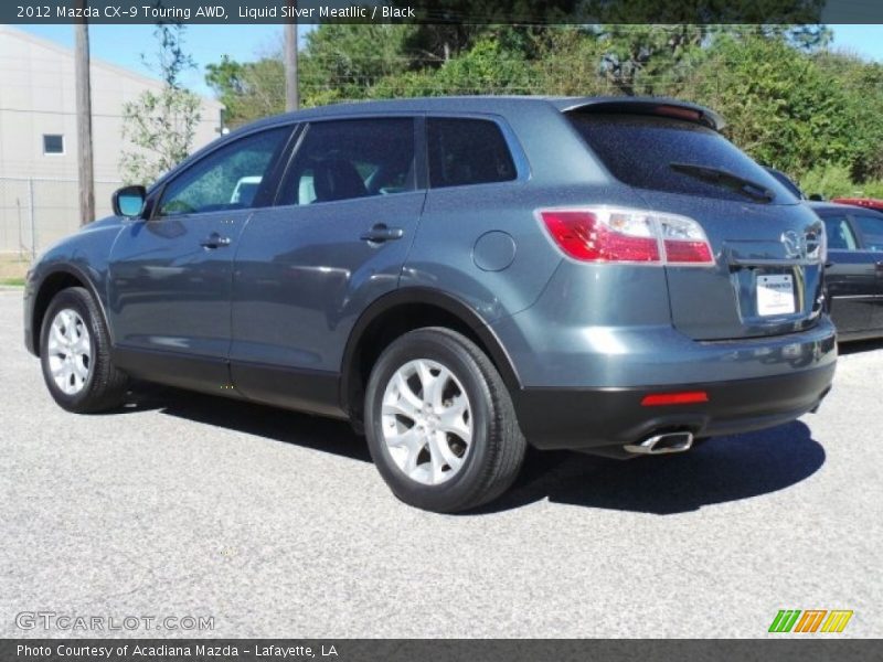 Liquid Silver Meatllic / Black 2012 Mazda CX-9 Touring AWD