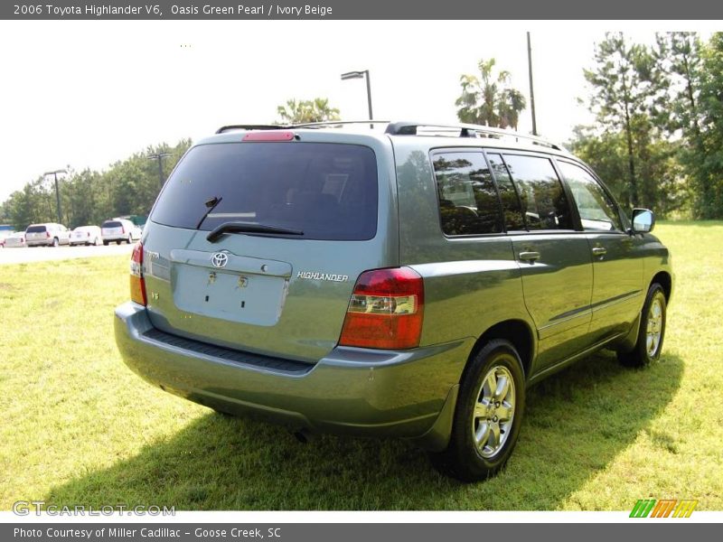 Oasis Green Pearl / Ivory Beige 2006 Toyota Highlander V6