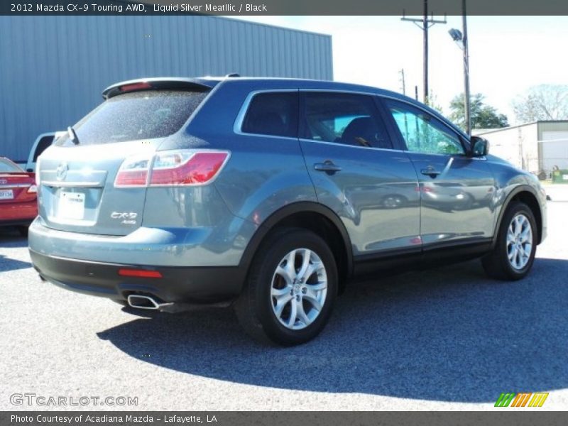 Liquid Silver Meatllic / Black 2012 Mazda CX-9 Touring AWD