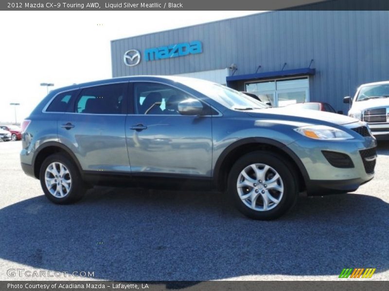 Liquid Silver Meatllic / Black 2012 Mazda CX-9 Touring AWD