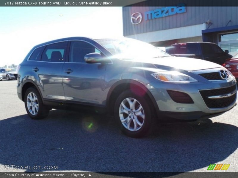 Liquid Silver Meatllic / Black 2012 Mazda CX-9 Touring AWD