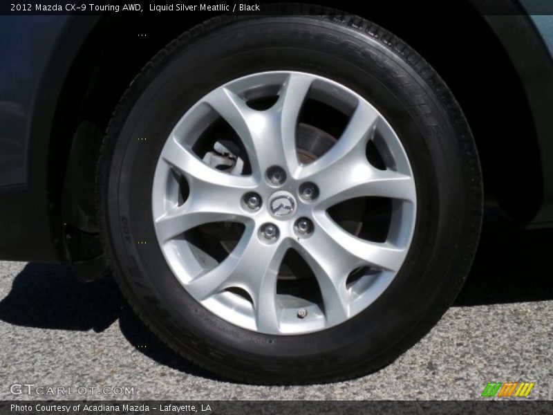 Liquid Silver Meatllic / Black 2012 Mazda CX-9 Touring AWD