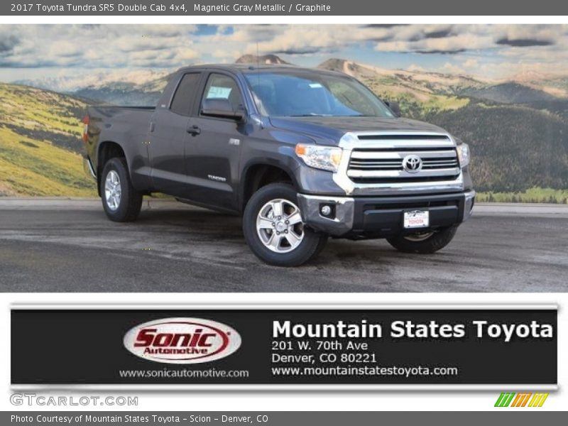 Magnetic Gray Metallic / Graphite 2017 Toyota Tundra SR5 Double Cab 4x4