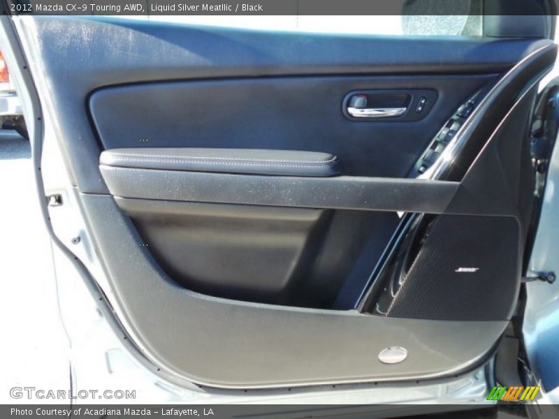 Liquid Silver Meatllic / Black 2012 Mazda CX-9 Touring AWD